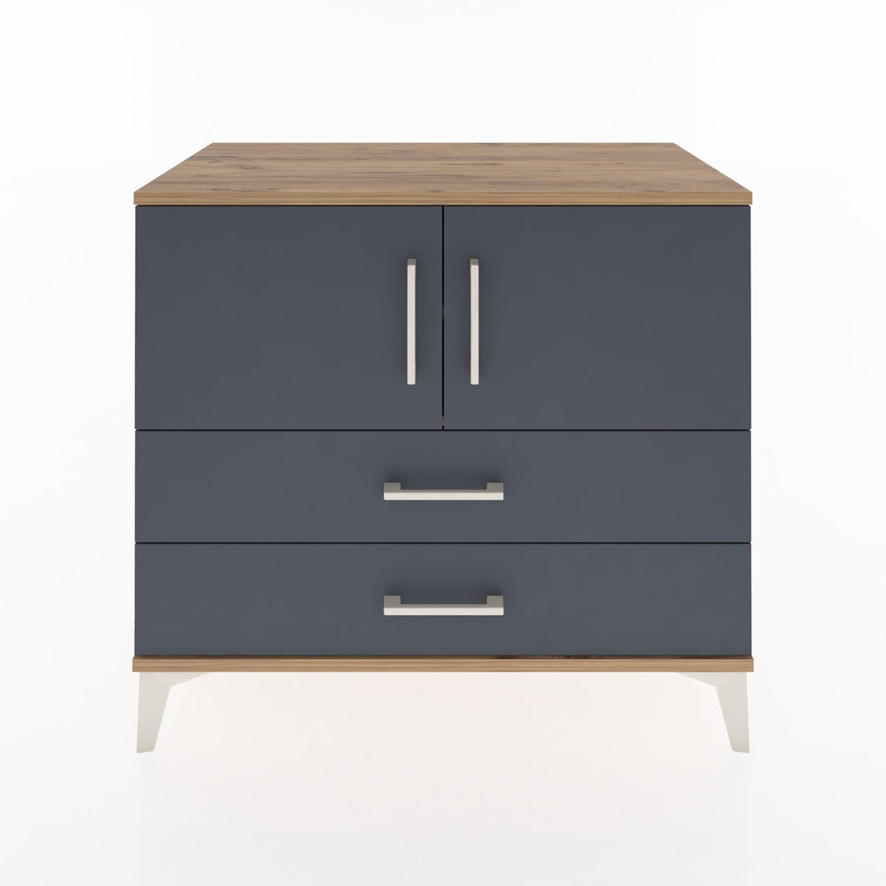 Woodntry Modüler Şifonyer Çam 88x44x68 cm Kapaklı ve Çekmeceli KC17-3