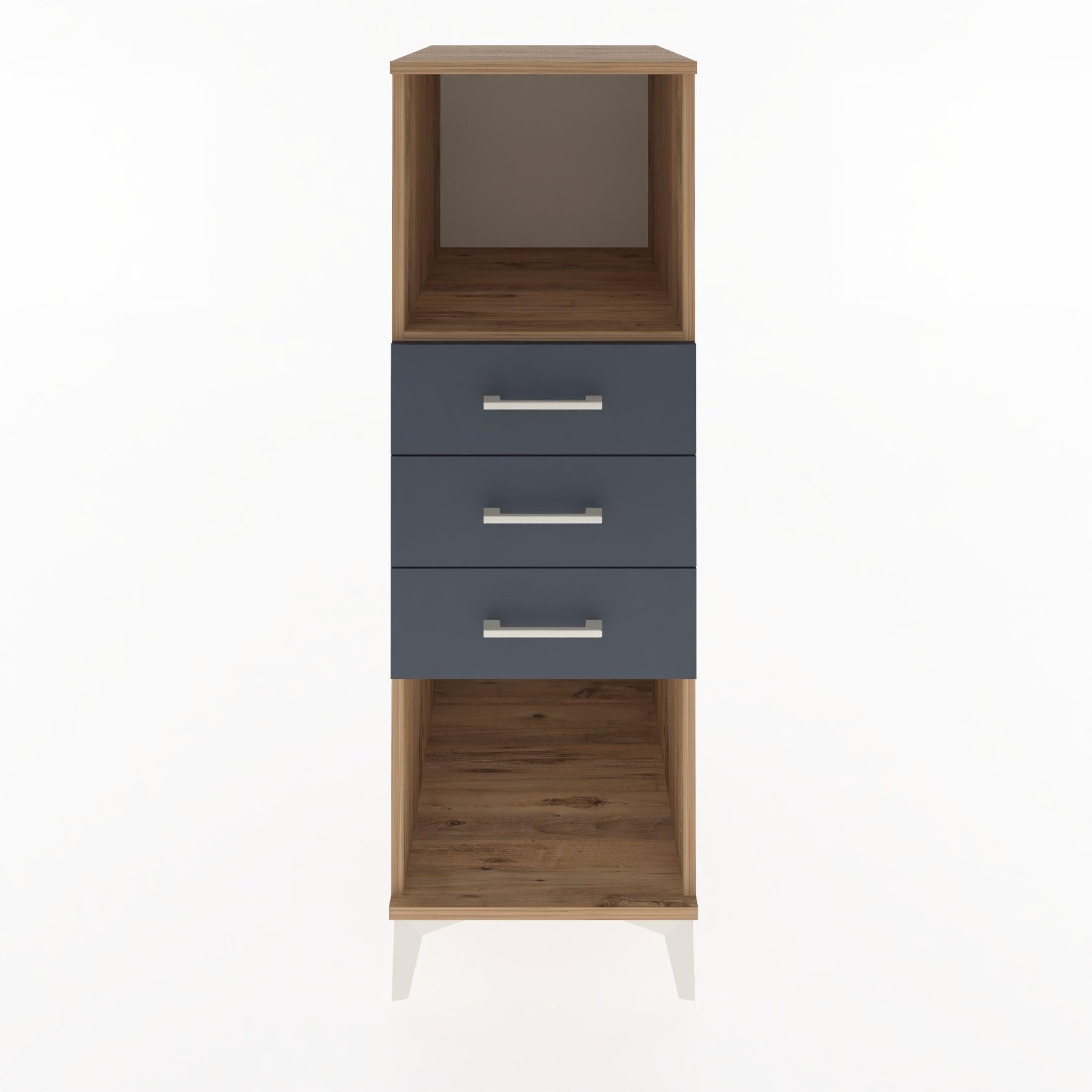 Woodntry Modular Cabinet Pine 44x59x122 cm with Drawers and Shelves CR117-3