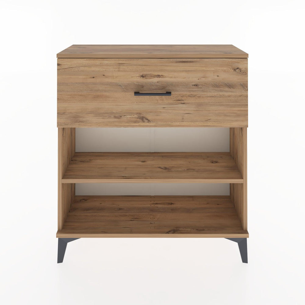 Woodntry Modüler Şifonyer Çam 88x30x84 cm Çekmeceli ve Raflı CR17-3