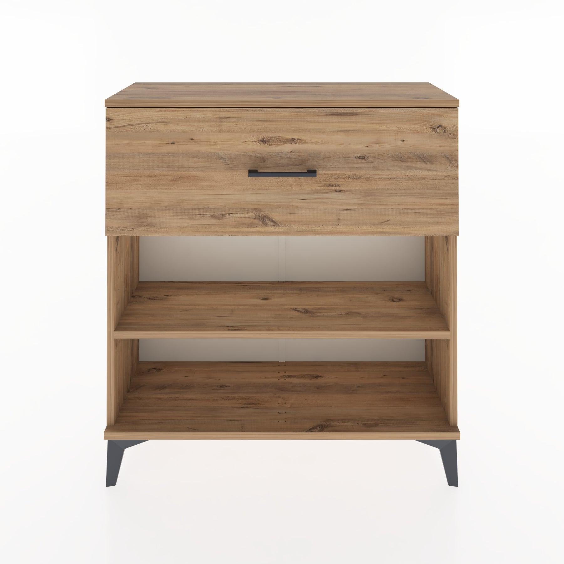 Woodntry Modular Dresser Pine 88x30x84 cm with Drawers and Shelves CR17-3