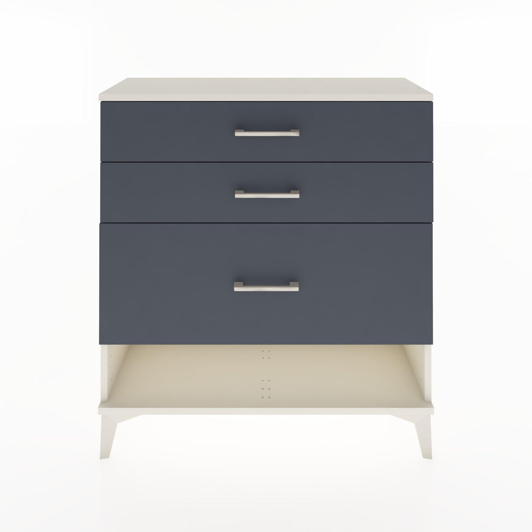 Woodntry Modular Dresser Moonstone 88x30x84 cm with Drawers and Shelves CR18-1