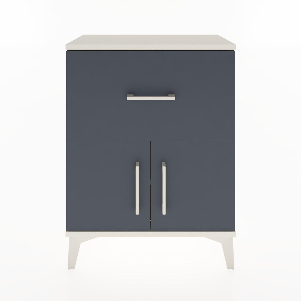 Woodntry Modular Nightstand Moonstone 60x30x68 cm with Cover and Drawer KC18-1