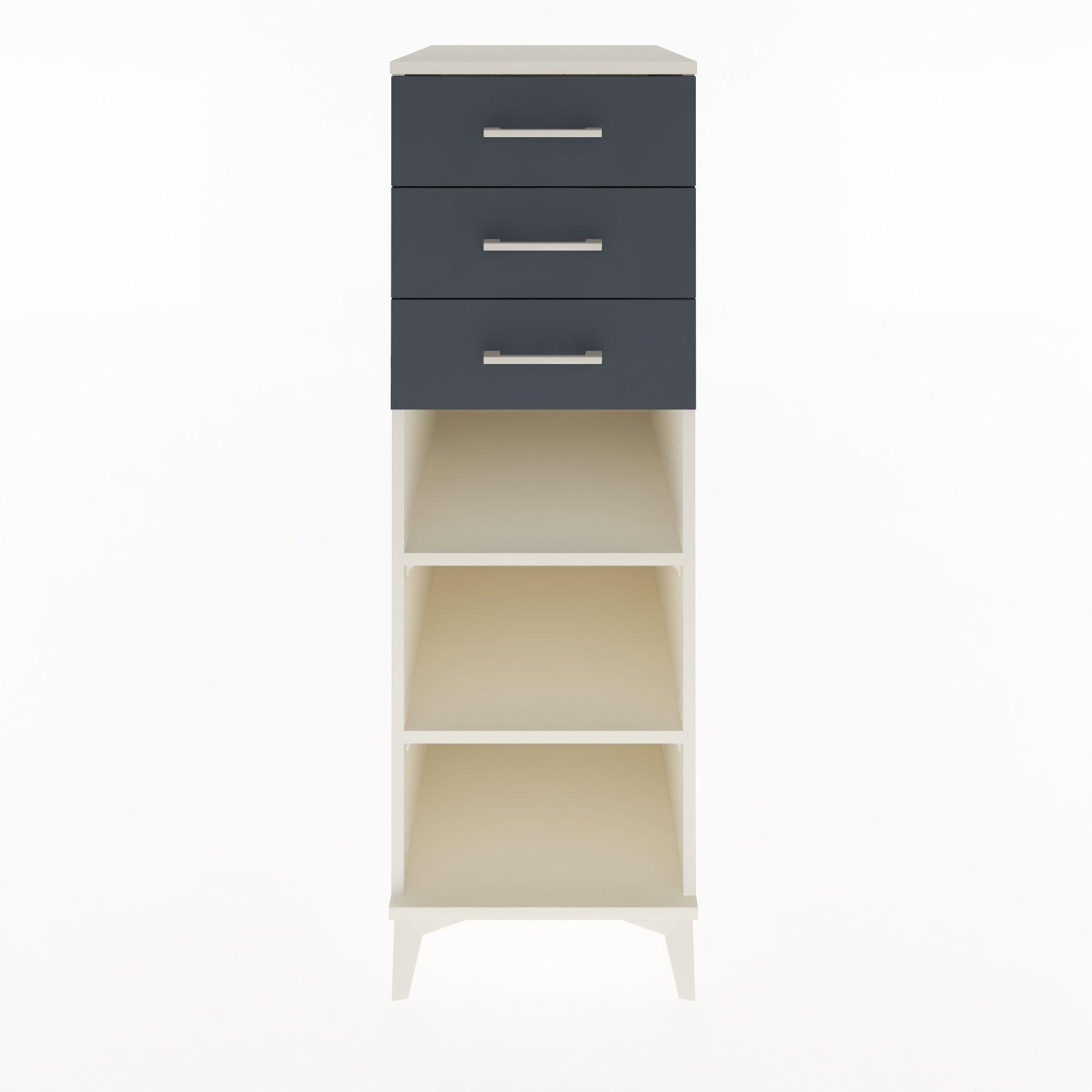 Woodntry Modular Cabinet Moonstone 44x59x122 cm with Drawers and Shelves CR118-1
