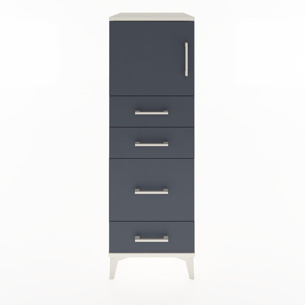 Woodntry Modular Cabinet Moonstone 44x30x122 cm with Doors and Drawers KC18-1