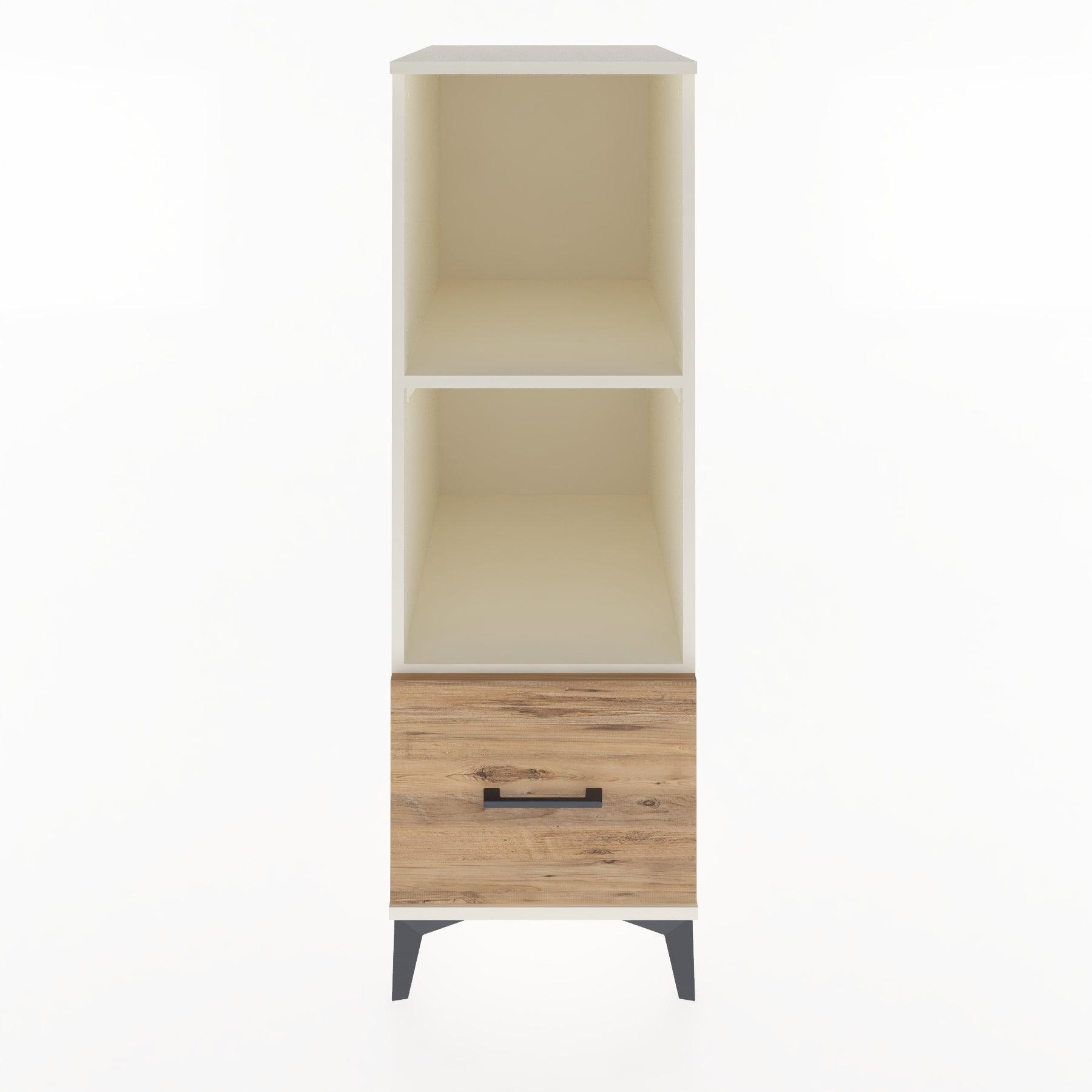Woodntry Modular Cabinet Moonstone 44x30x122 cm with Drawers and Shelves CR68-1