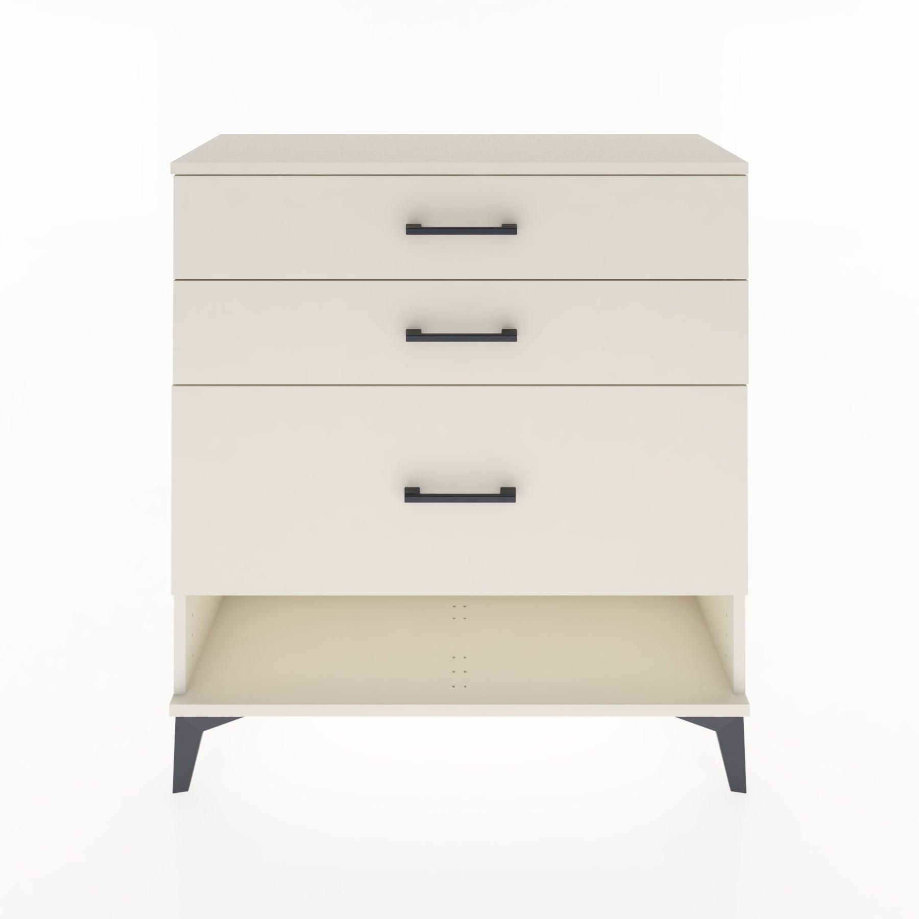 Woodntry Modular Dresser Moonstone 88x30x84 cm with Drawers and Shelves CR18-1