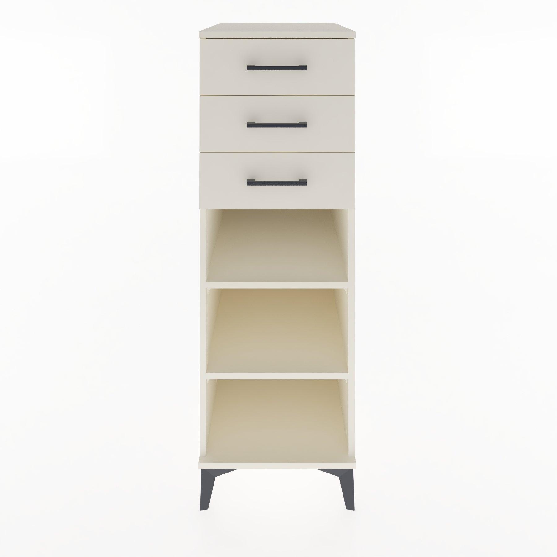 Woodntry Modular Cabinet Moonstone 44x59x122 cm with Drawers and Shelves CR118-1