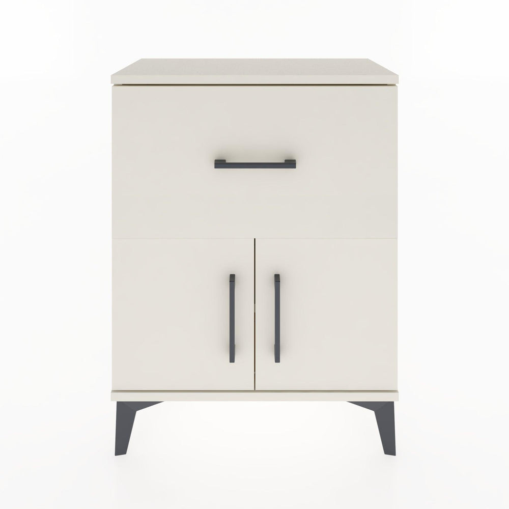 Woodntry Modular Nightstand Moonstone 60x30x68 cm with Cover and Drawer KC18-1