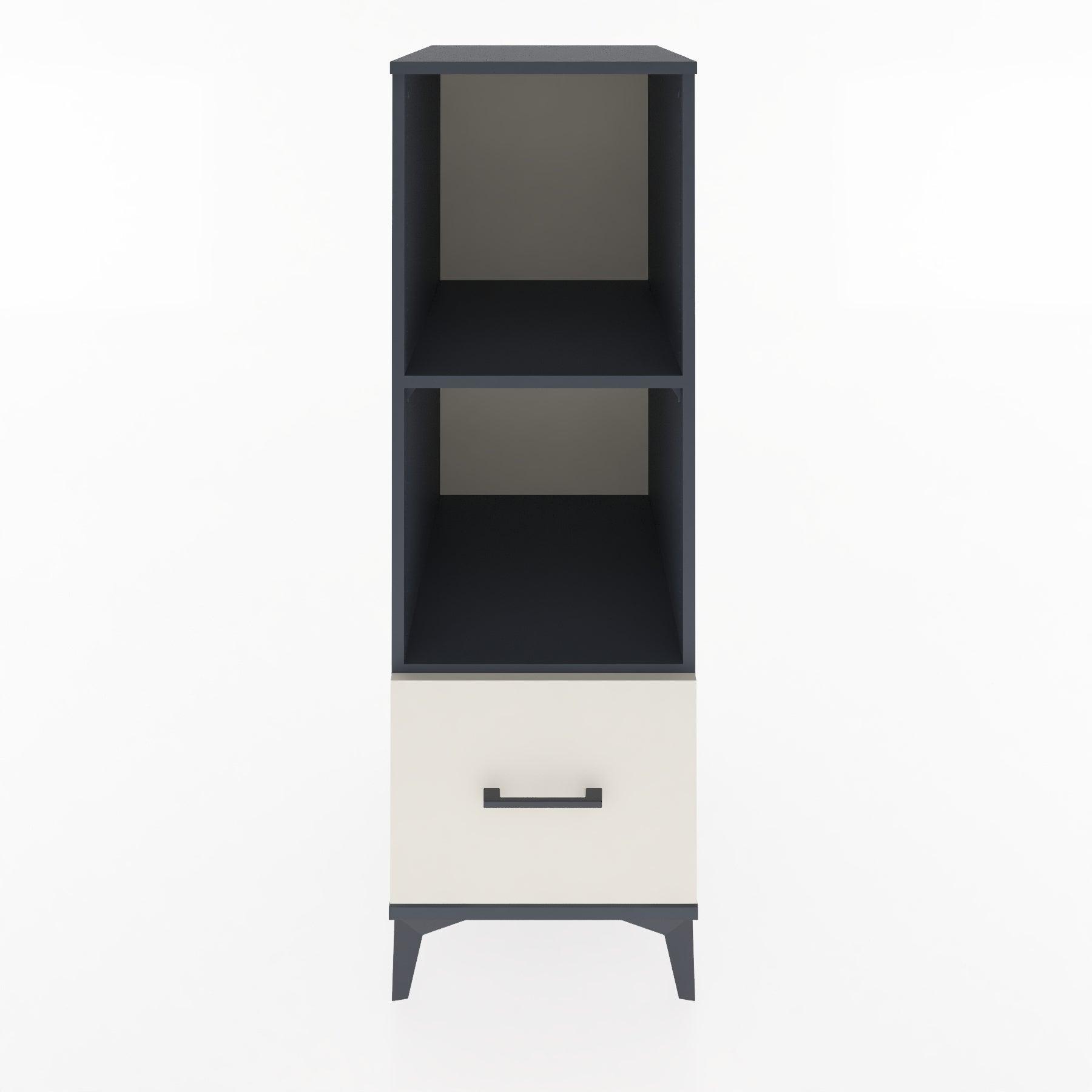 Woodntry Modular Cabinet Anthracite 44x30x122 cm with Drawers and Shelves CR68-2