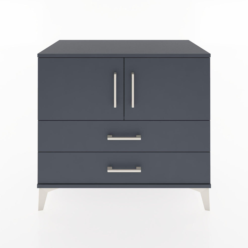 Woodntry Modüler Şifonyer Antrasit 88x44x68 cm Kapaklı ve Çekmeceli KC18-2