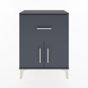 Woodntry Modular Nightstand Anthracite 60x30x68 cm with Cover and Drawer KC18-2