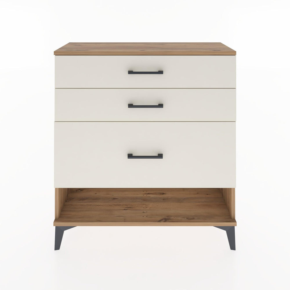 Woodntry Modüler Şifonyer Çam 88x30x84 cm Çekmeceli ve Raflı CR18-3