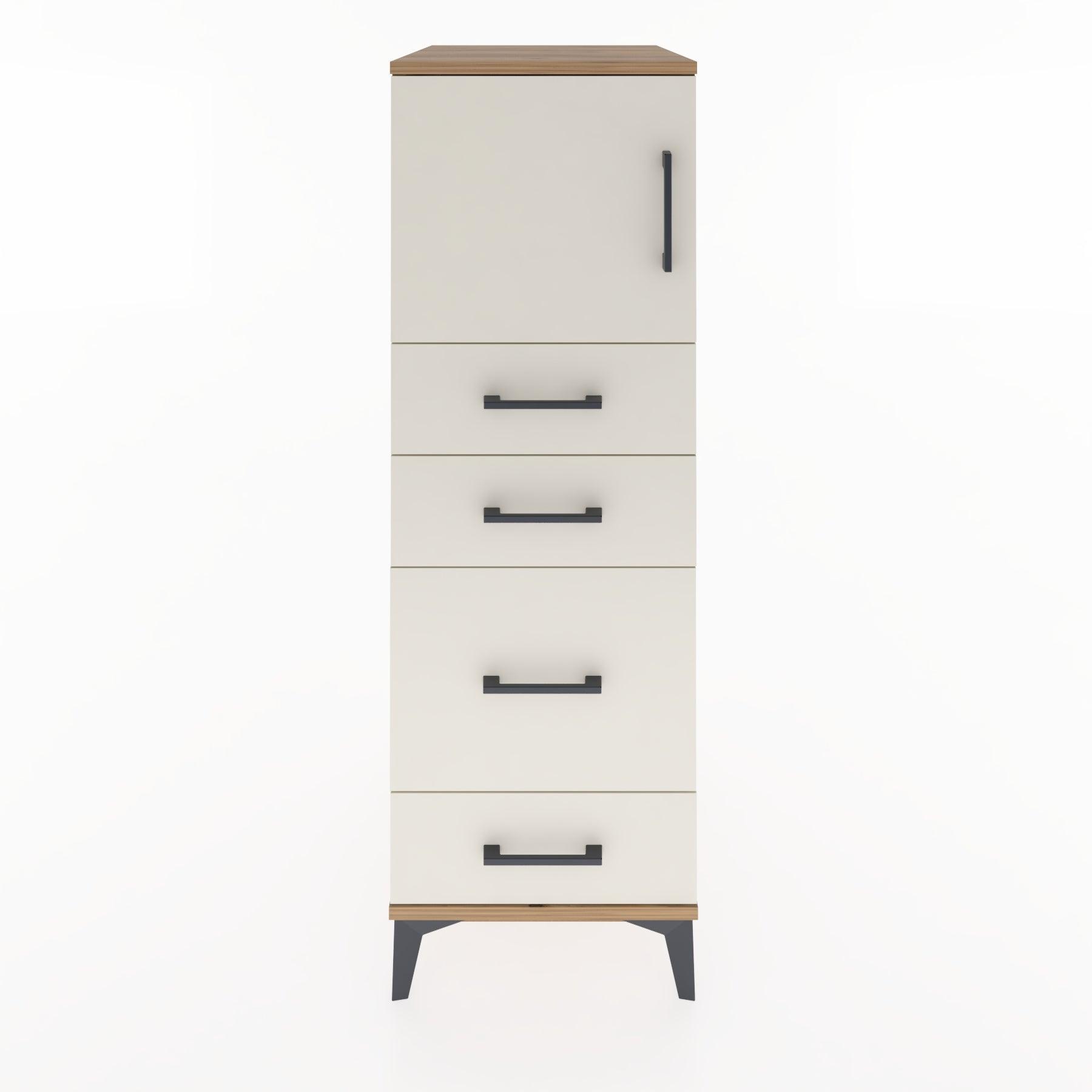 Woodntry Modular Cabinet Pine 44x30x122 cm with Doors and Drawers KC18-3