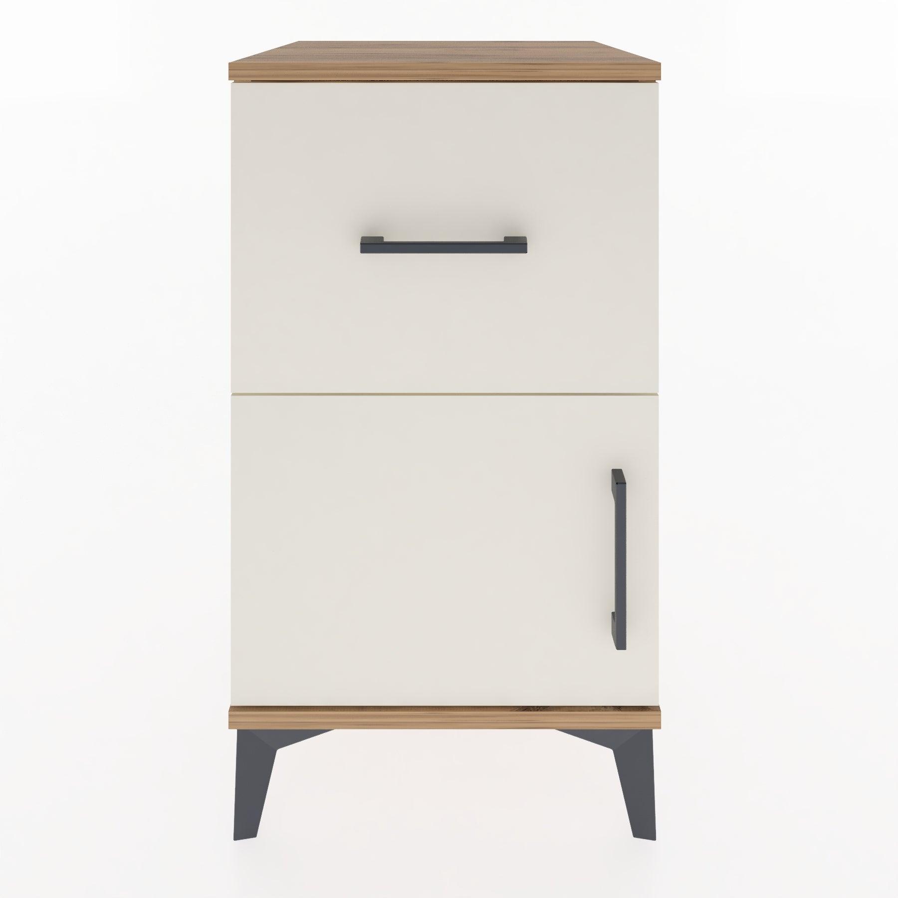 Woodntry Modular Nightstand Pine 44x44x68 cm with Cover and Drawer KC18-3