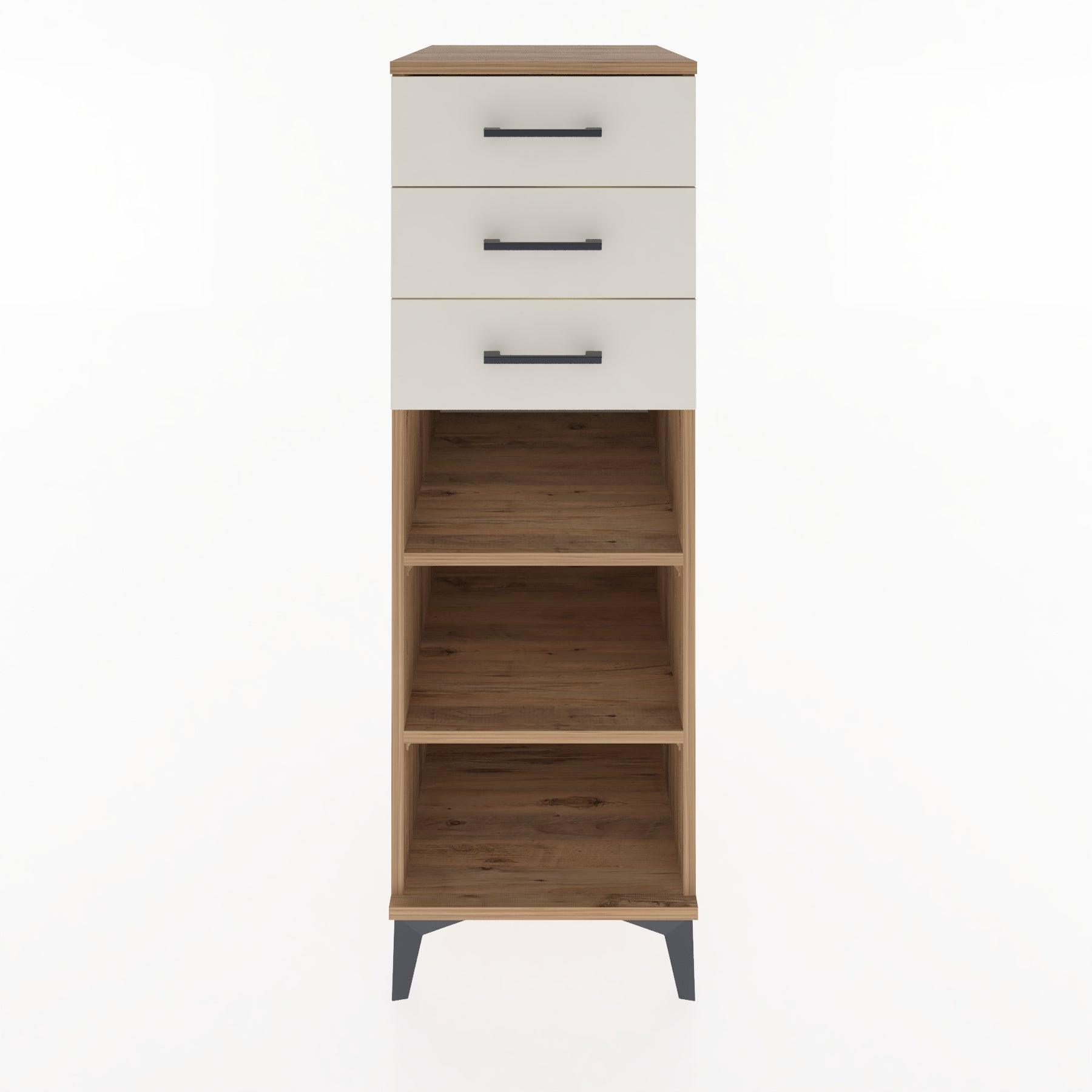 Woodntry Modular Cabinet Pine 44x59x122 cm with Drawers and Shelves CR118-3