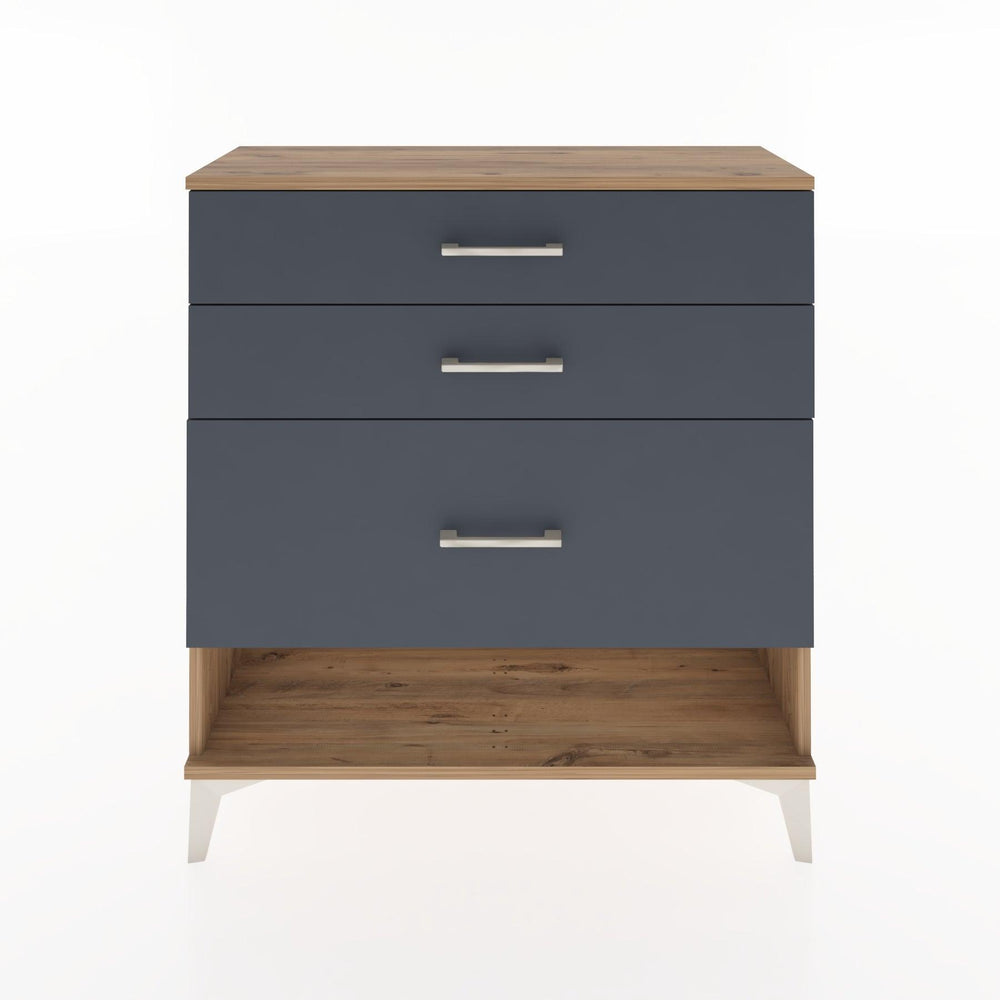 Woodntry Modüler Şifonyer Çam 88x30x84 cm Çekmeceli ve Raflı CR18-3