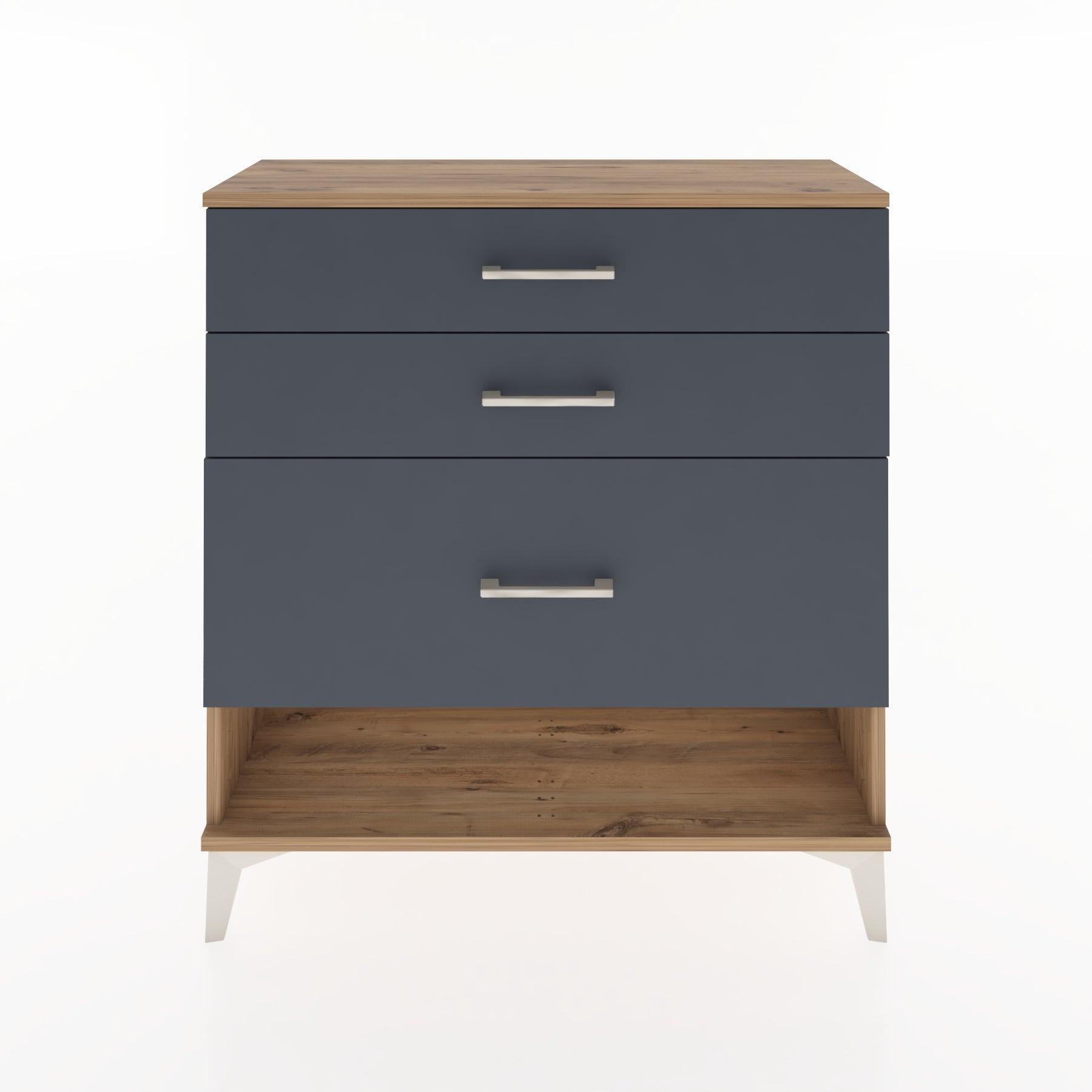 Woodntry Modular Dresser Pine 88x30x84 cm with Drawers and Shelves CR18-3