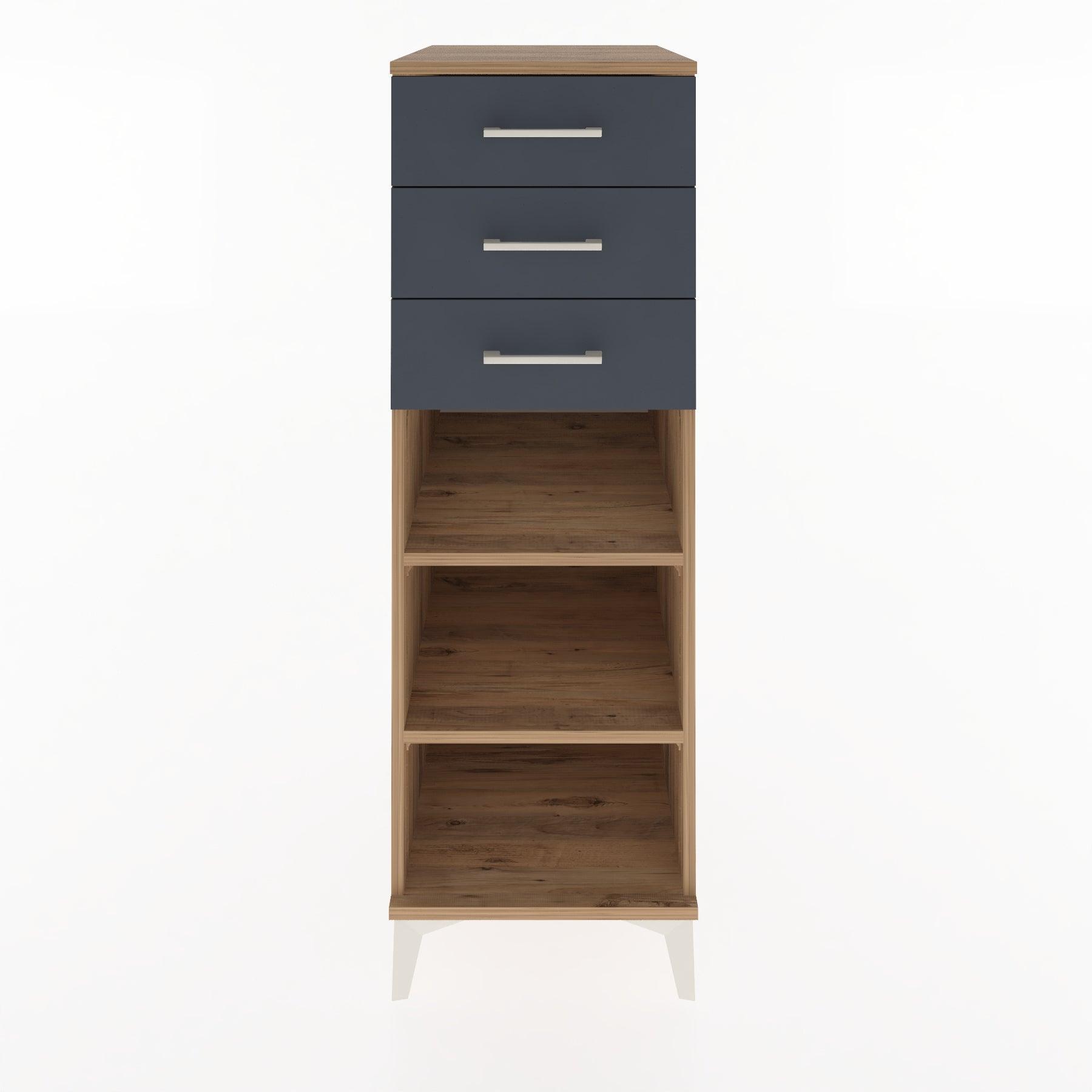 Woodntry Modular Cabinet Pine 44x59x122 cm with Drawers and Shelves CR118-3