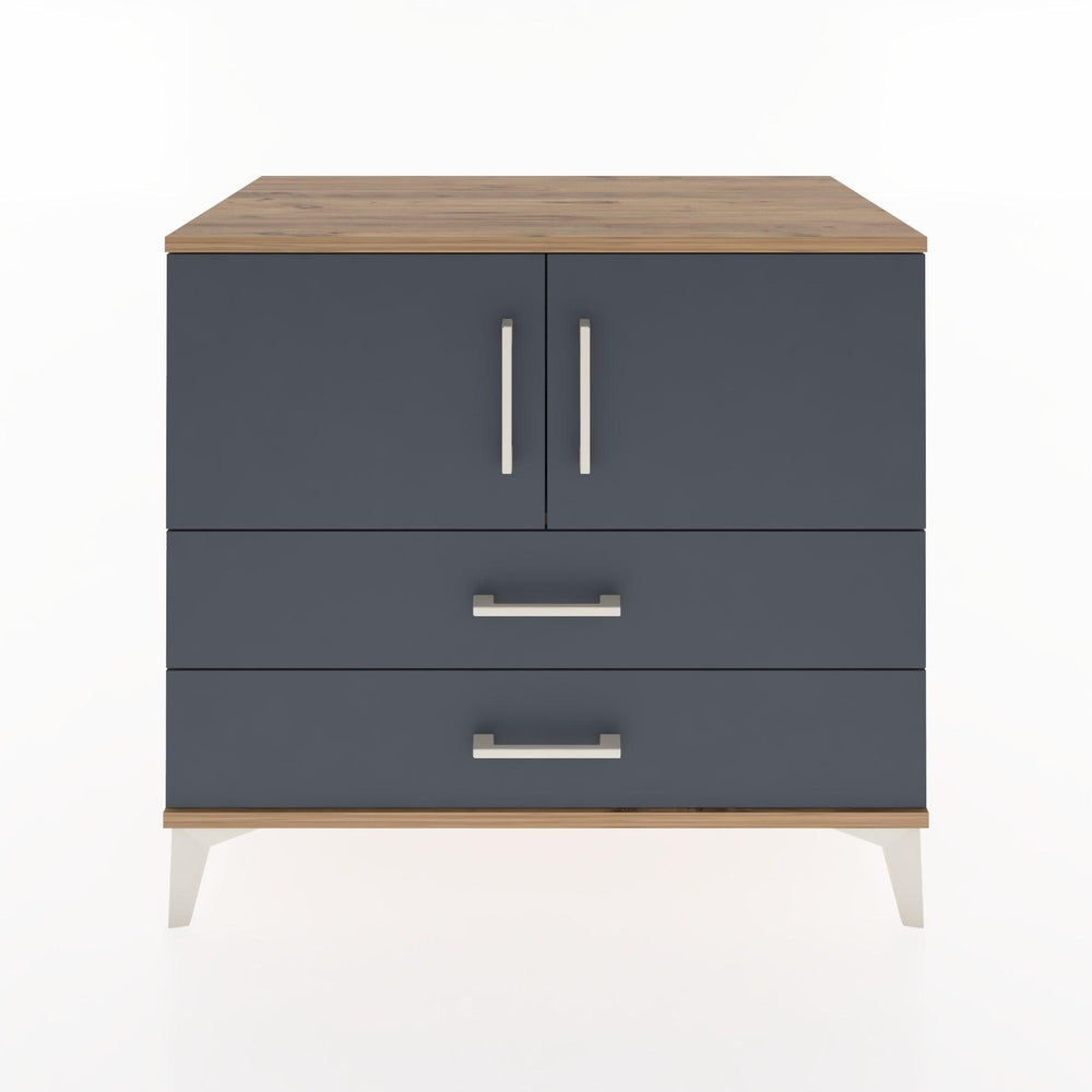 Woodntry Modüler Şifonyer Çam 88x44x68 cm Kapaklı ve Çekmeceli KC18-3