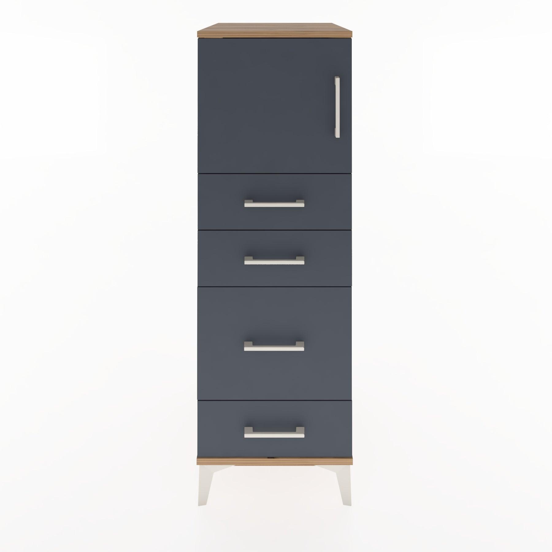 Woodntry Modular Cabinet Pine 44x59x122 cm with Doors and Drawers KC18-3