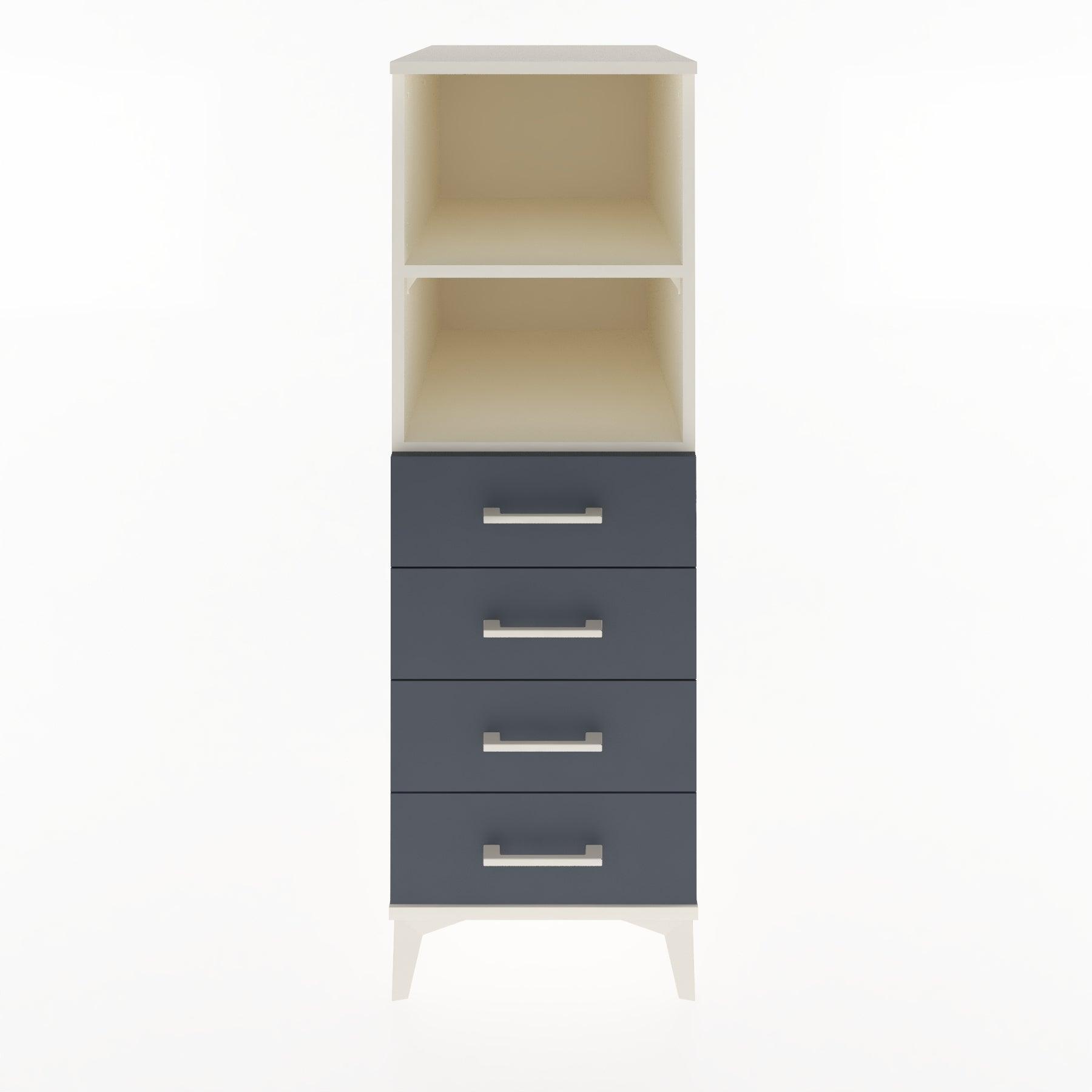 Woodntry Modular Cabinet Moonstone 44x59x122 cm with Drawers and Shelves CR119-1