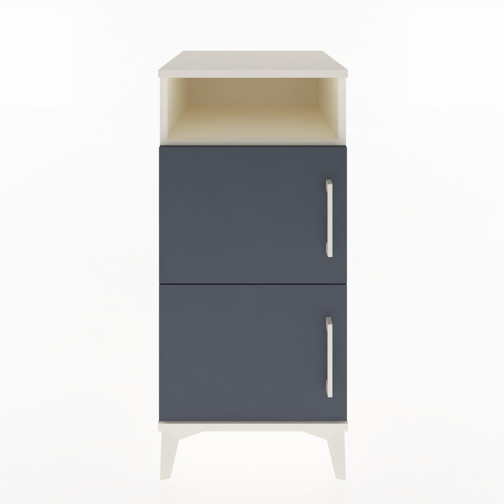 Woodntry Modüler Komodin Aytaşı 44x44x84 cm Kapaklı ve Raflı KR41-1