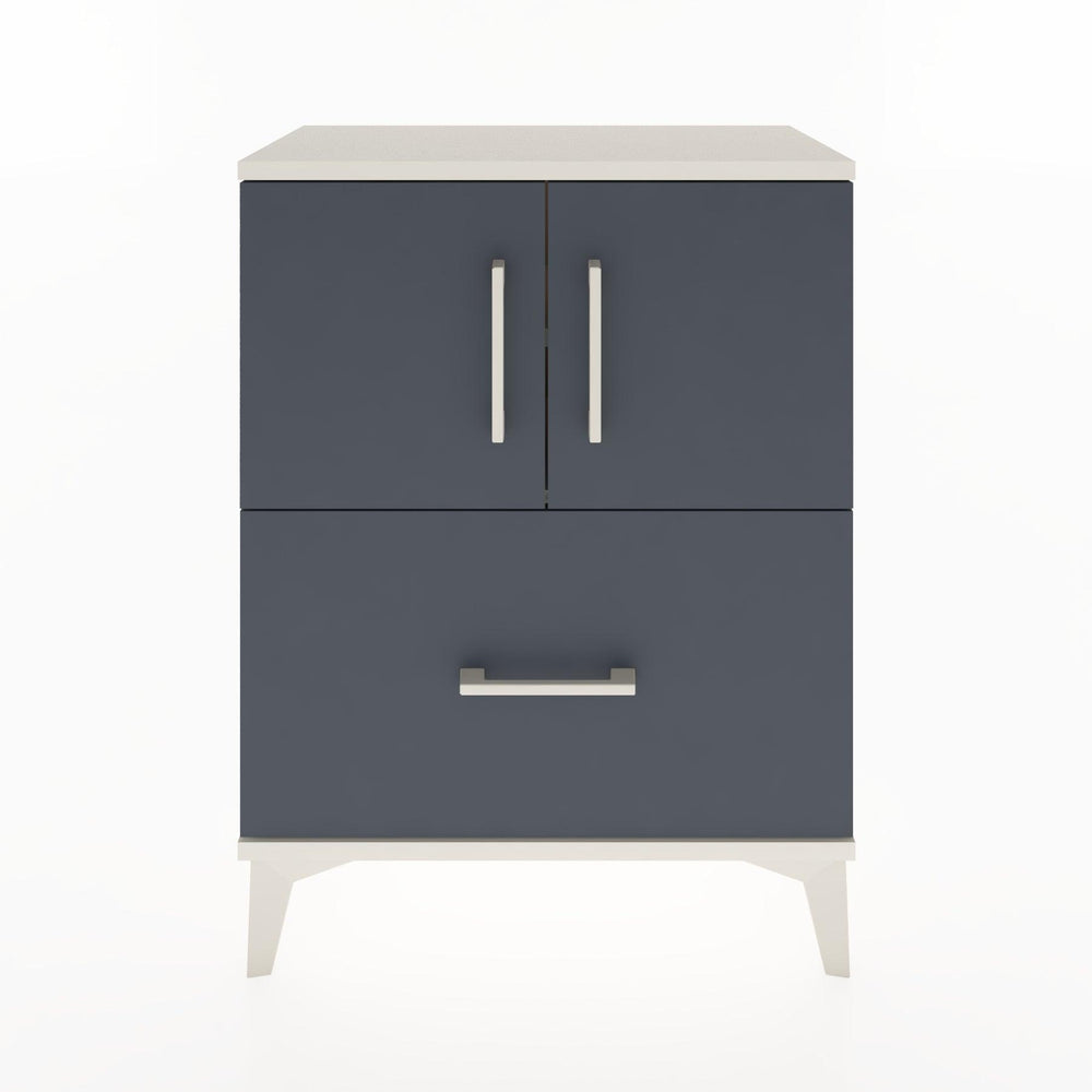 Woodntry Modular Nightstand Moonstone 60x30x68 cm with Cover and Drawer KC19-1