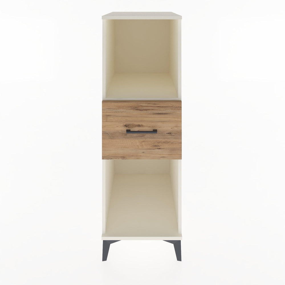 Woodntry Modular Cabinet Moonstone 44x30x122 cm with Drawers and Shelves CR69-1