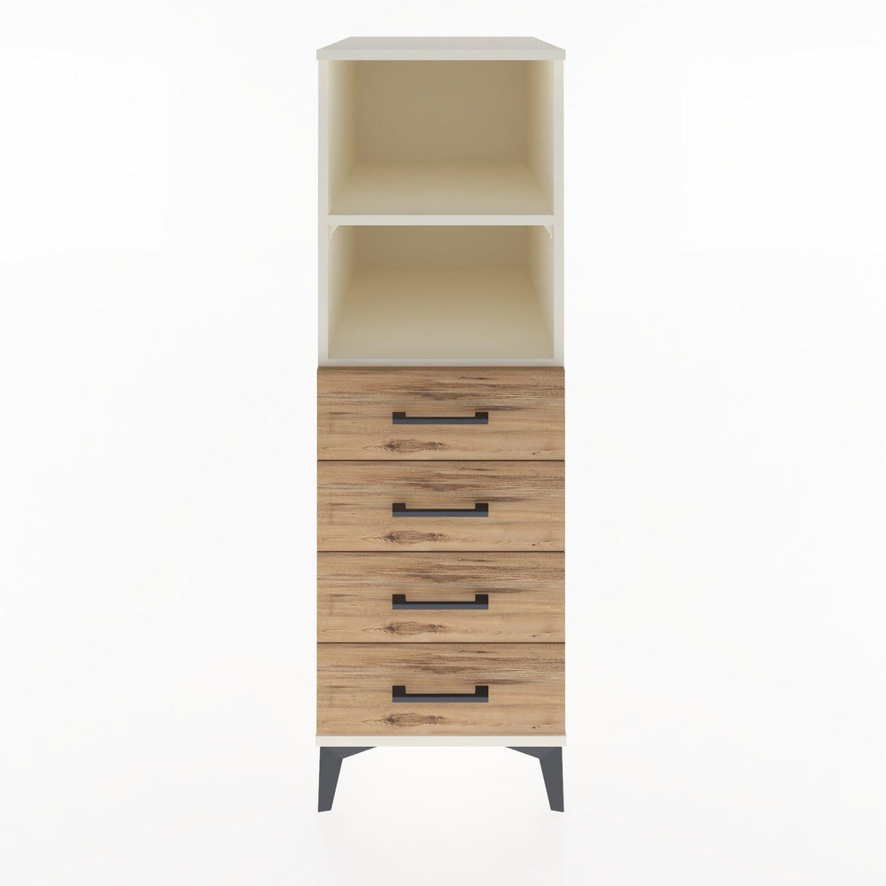 Woodntry Modüler Dolap Aytaşı 44x59x122 cm Çekmeceli ve Raflı CR119-1