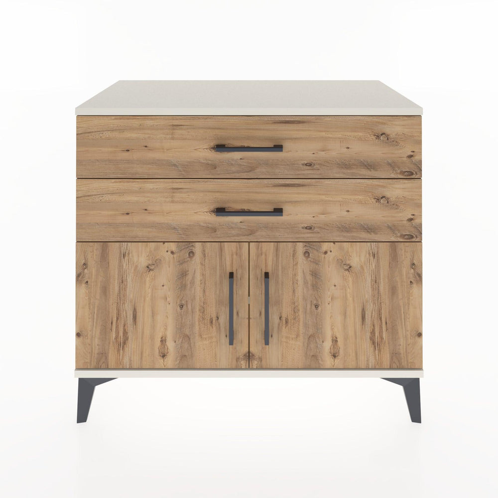 Woodntry Modüler Şifonyer Aytaşı 88x44x68 cm Kapaklı ve Çekmeceli KC19-1