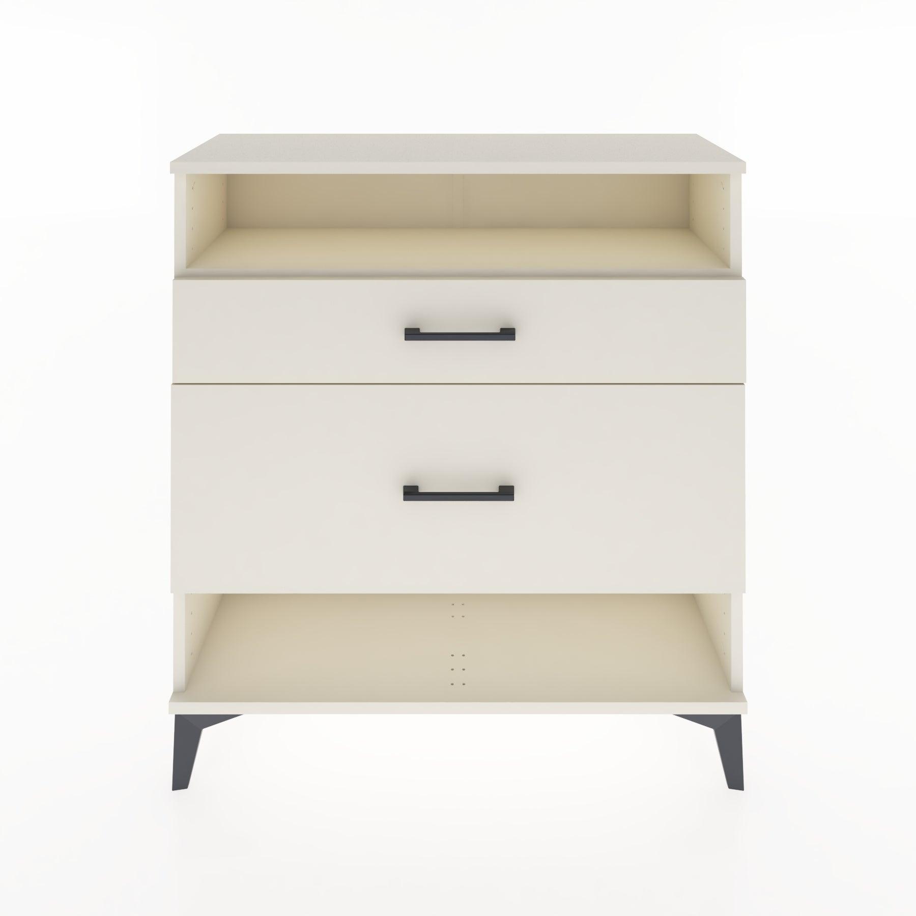 Woodntry Modular Dresser Moonstone 88x30x84 cm with Drawers and Shelves CR19-1