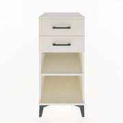Woodntry Modular Nightstand Moonstone 44x44x84 cm with Drawer and Shelf CR19-1