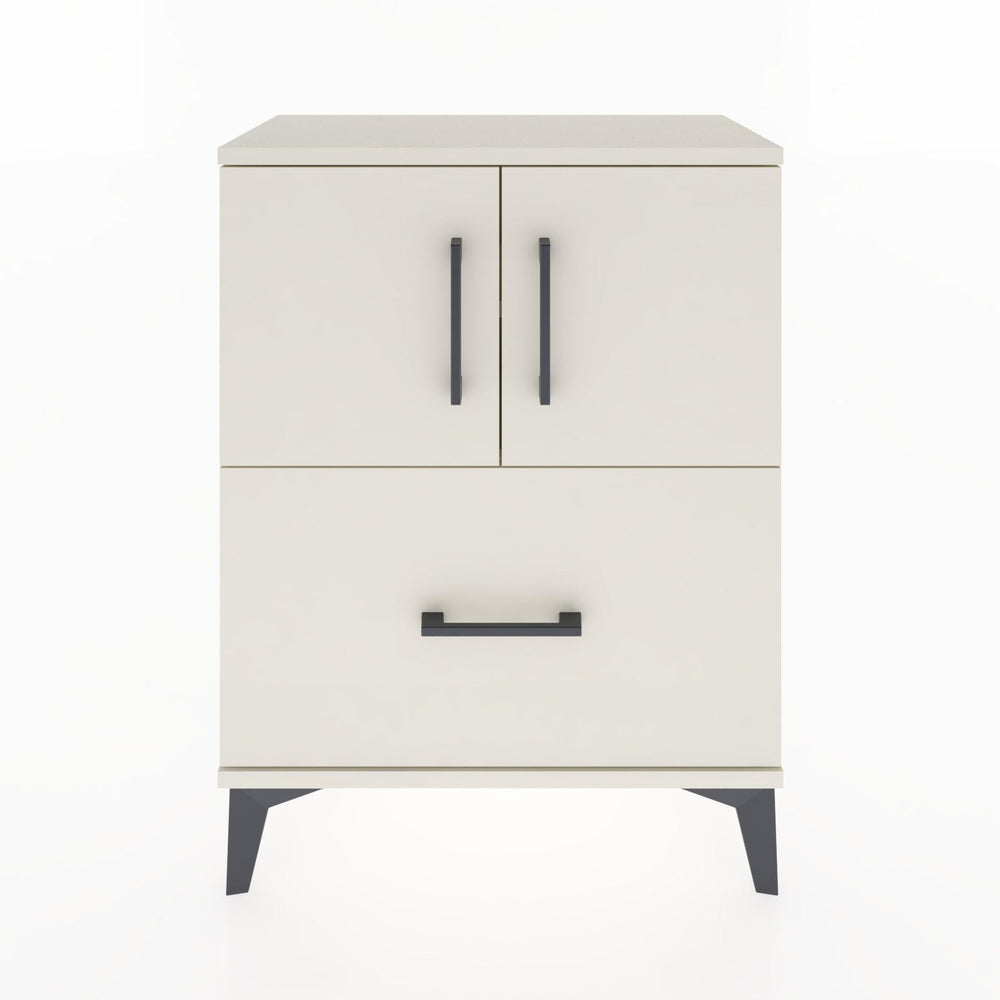 Woodntry Modular Nightstand Moonstone 60x30x68 cm with Cover and Drawer KC19-1