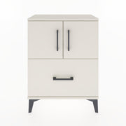 Woodntry Modular Nightstand Moonstone 60x30x68 cm with Cover and Drawer KC19-1