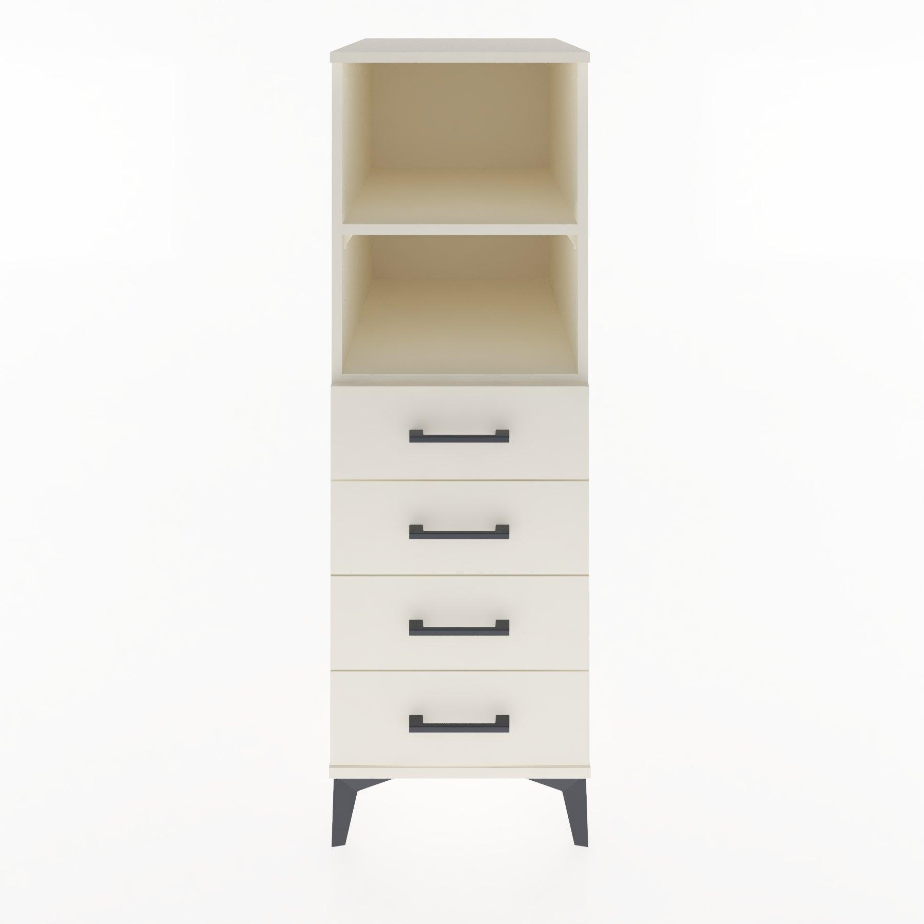Woodntry Modular Cabinet Moonstone 44x59x122 cm with Drawers and Shelves CR119-1