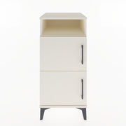 Woodntry Modular Nightstand Moonstone 44x44x84 cm with Cover and Shelf KR41-1