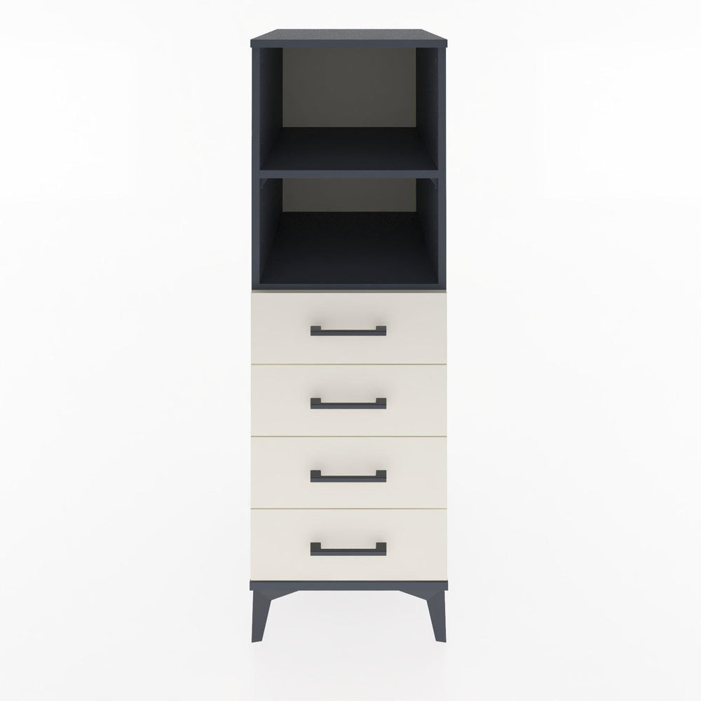 Woodntry Modular Cabinet Anthracite 44x30x122 cm with Drawers and Shelves CR119-2