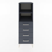 Woodntry Modular Cabinet Anthracite 44x30x122 cm with Drawers and Shelves CR119-2