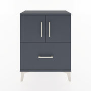 Woodntry Modular Nightstand Anthracite 60x30x68 cm with Cover and Drawer KC19-2