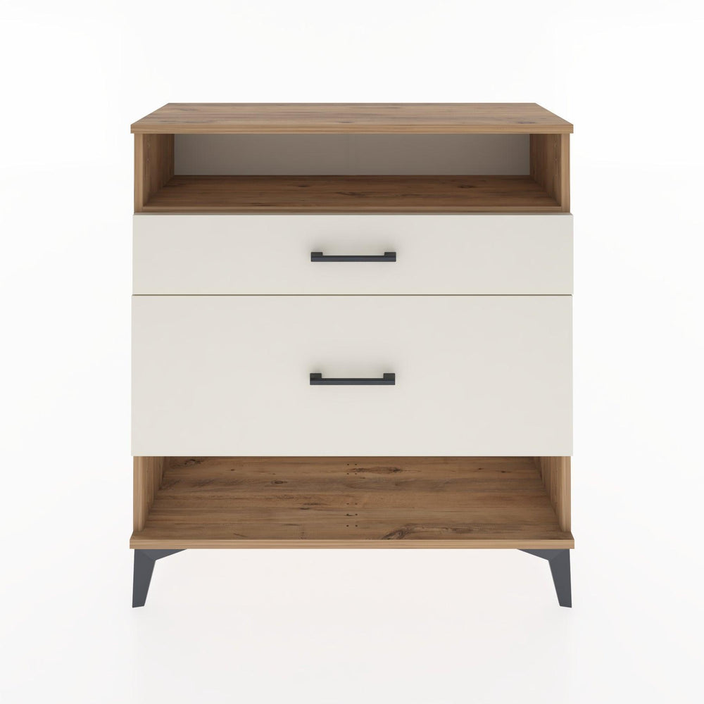 Woodntry Modüler Şifonyer Çam 88x30x84 cm Çekmeceli ve Raflı CR19-3