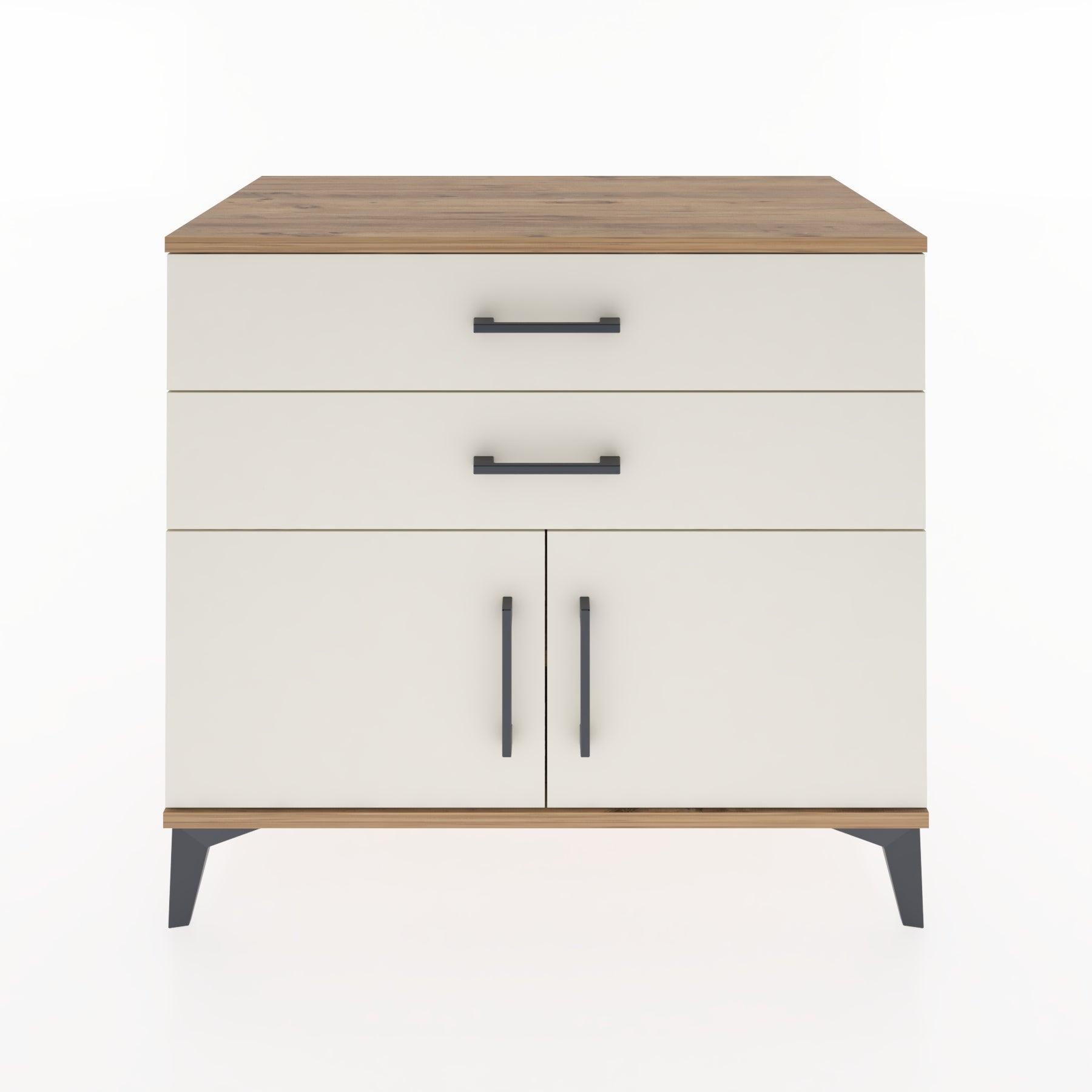 Woodntry Modular Dresser Pine 88x44x68 cm with Cover and Drawer KC19-3