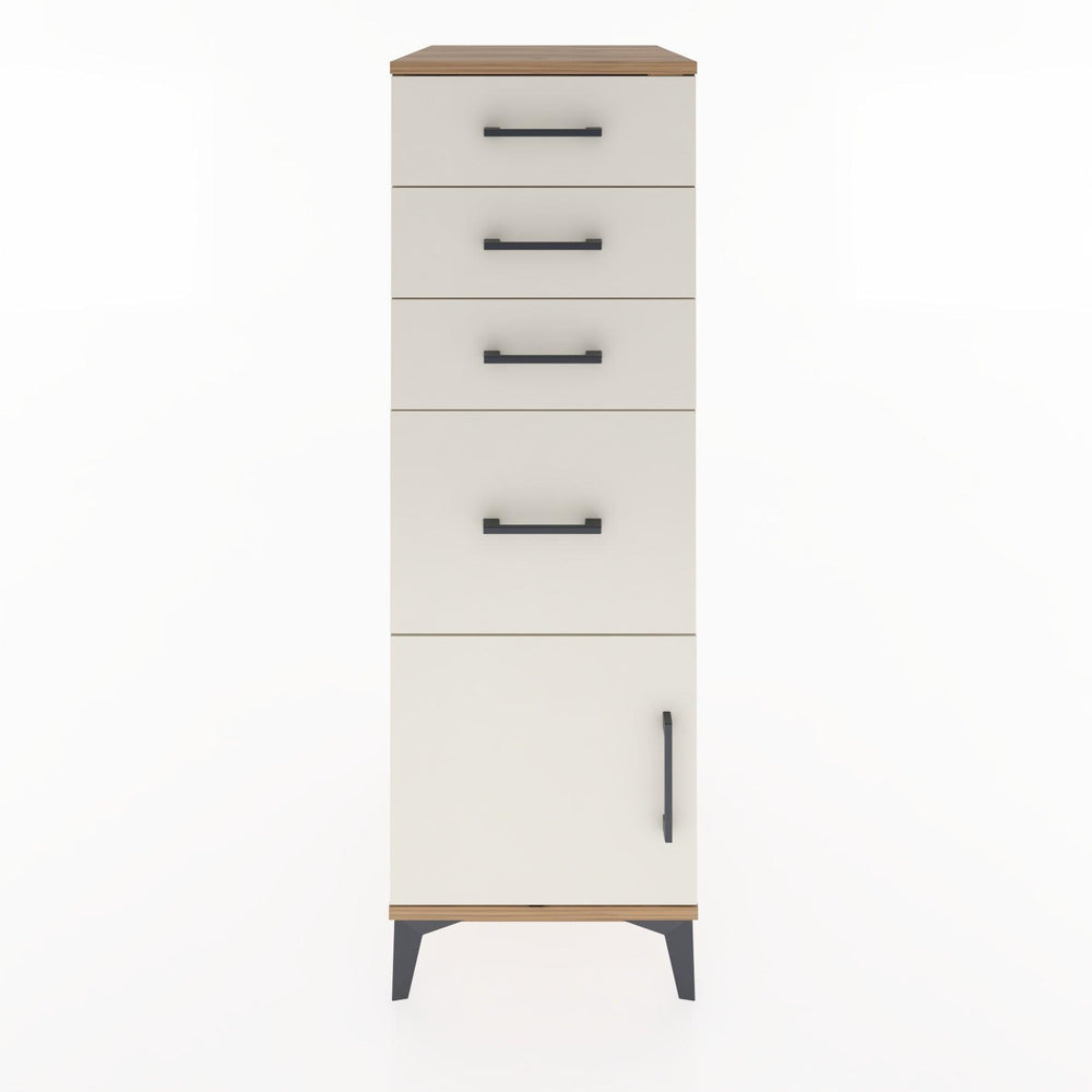Woodntry Modular Cabinet Pine 44x30x122 cm with Doors and Drawers KC19-3