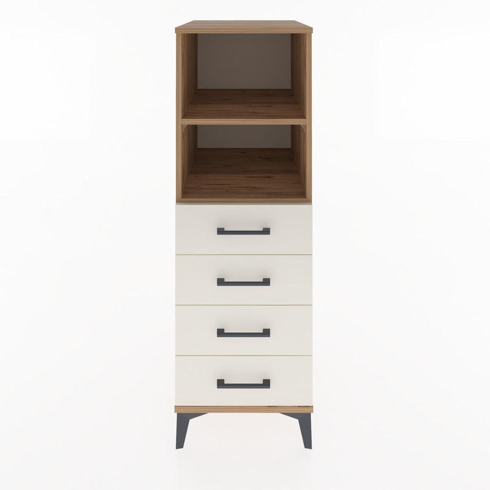 Woodntry Modüler Dolap Çam 44x30x122 cm Çekmeceli ve Raflı CR119-3