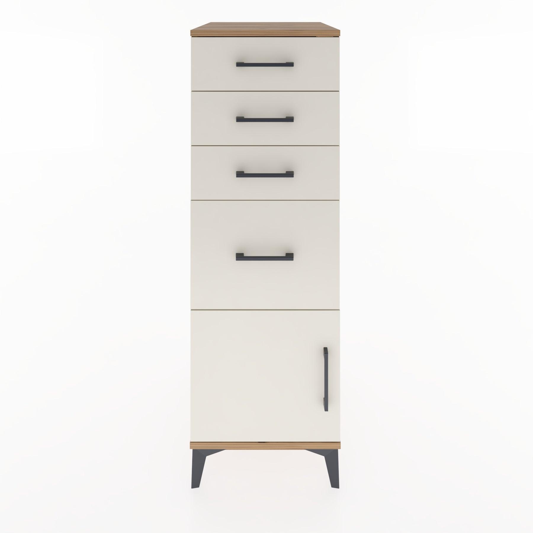 Woodntry Modular Cabinet Pine 44x59x122 cm with Doors and Drawers KC19-3