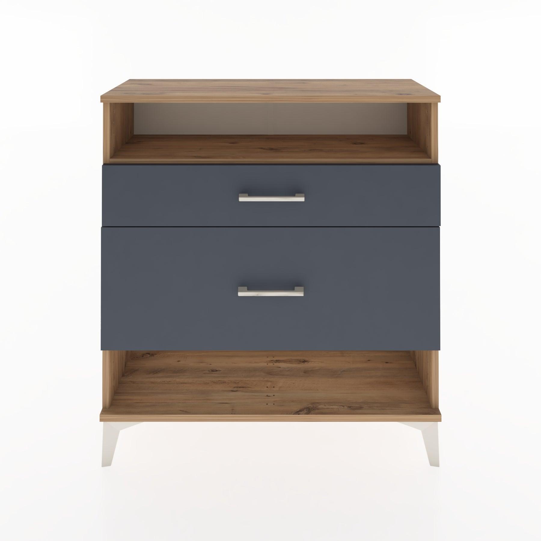 Woodntry Modular Dresser Pine 88x30x84 cm with Drawers and Shelves CR19-3