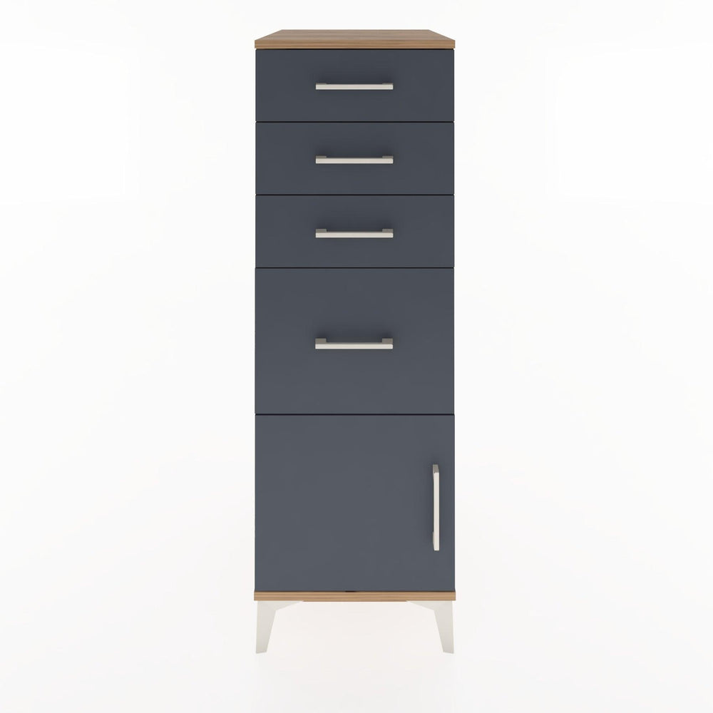 Woodntry Modular Cabinet Pine 44x30x122 cm with Doors and Drawers KC19-3