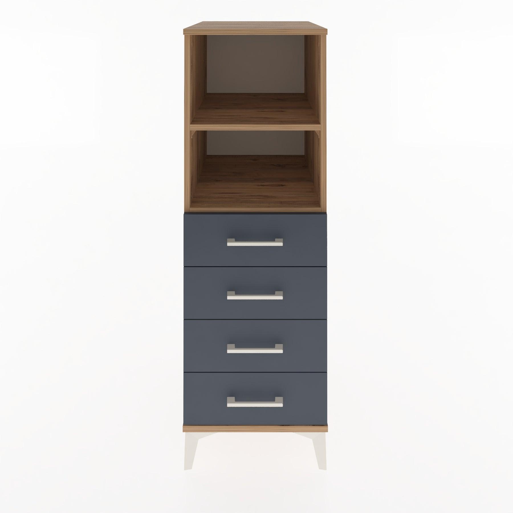 Woodntry Modular Cabinet Pine 44x59x122 cm with Drawers and Shelves CR119-3