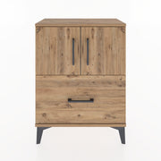 Woodntry Modular Nightstand Pine 60x30x68 cm with Cover and Drawer KC19-3