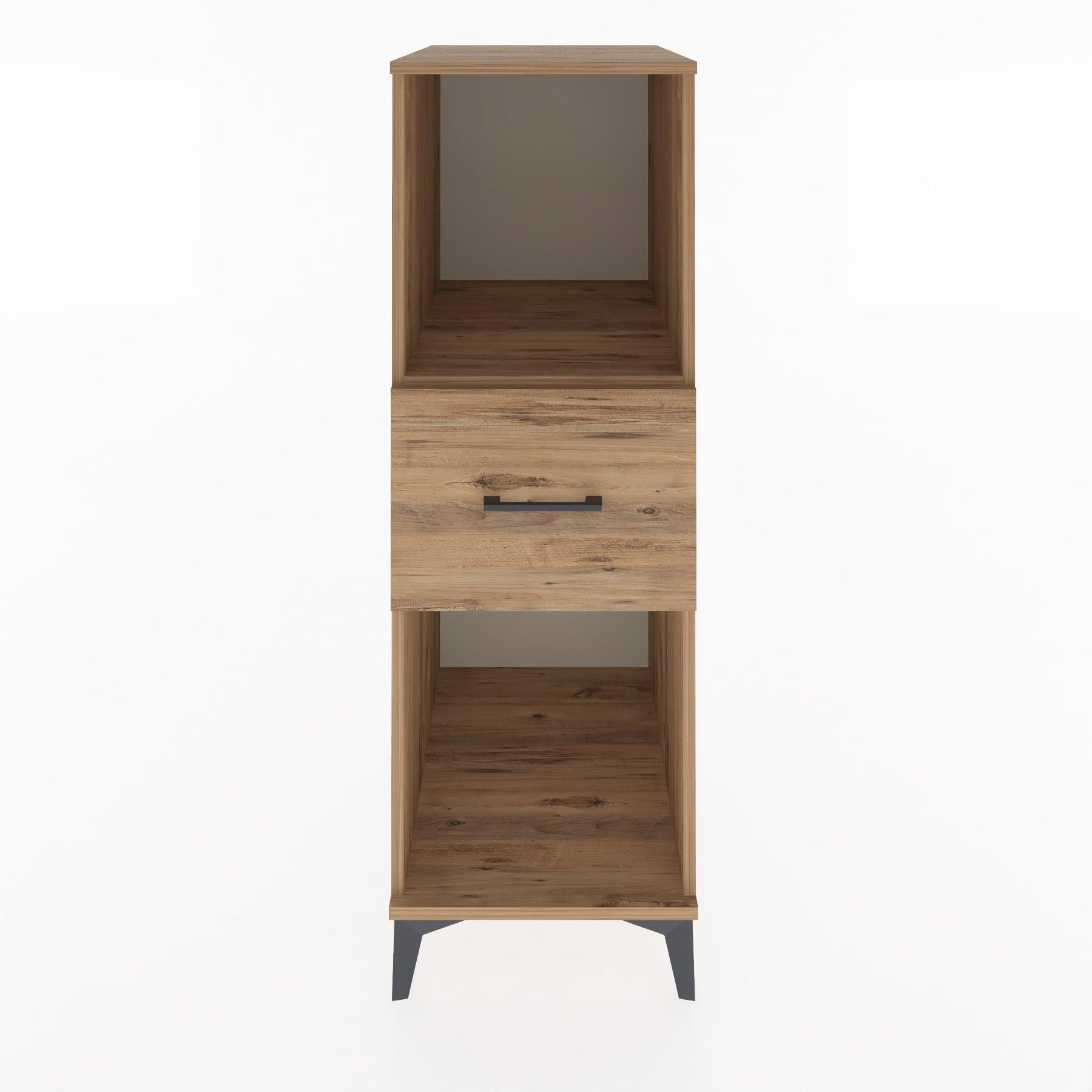 Woodntry Modular Cabinet Pine 44x30x122 cm with Drawers and Shelves CR69-3