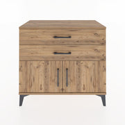 Woodntry Modüler Şifonyer Çam 88x44x68 cm Kapaklı ve Çekmeceli KC19-3